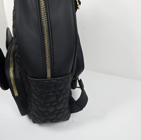 Disney Primark Mickey Mouse Black Embossed Backpack Nwt - Picture 6 of 7